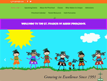 Tablet Screenshot of preschoolatstfrancis.com